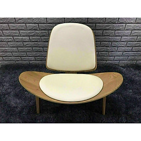 Mua Ghế SHELL thư giãn đọc sách khung gỗ màu walnut Ghế tiếp khách con sò cao cấp