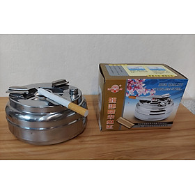 Mua Gạt tàn thuoc Inox có nút bấm đóng mở ngăn đựng tiện dụng dễ vệ sinh