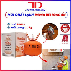 Môi chất lạnh tủ lạnh R404a BESTGAS, khối lượng 2.7KG hàng chính hãng, Điện Lạnh Thuận Dung