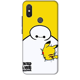 Ốp lưng dành cho điện thoại XIAOMI MI 8 SE hinh Big Hero Pikachu