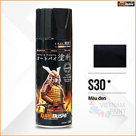 Sơn xịt Samurai Kurobushi - MÀU ĐEN Suzuki S30 (400ml)