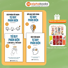 Sách Combo 4 Cuốn Tư Duy Phản Biện - Alphabooks - BẢN QUYỀN