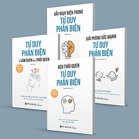 COMBO 4 CUỐN - TƯ DUY PHẢN BIỆN - Thinknetic - (Bẫy Ngụy Biện Trong Tư Duy Phản Biện, Rèn Thói Quen Tư Duy Phản Biện, Giải Phóng Sức Mạnh Tư Duy Phản Biện,  Tư Duy Phản Biện Từ Làm Quen Đến Thói Quen) - (bìa mềm)