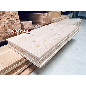 [MS160] Tấm mặt bàn gỗ thông 40cm x 80cm x gỗ dày 2cm + gia công láng mịn
