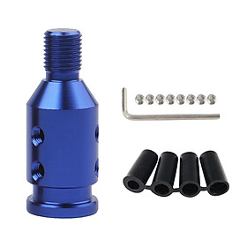 1 Set Aluminum Shift Knob Adapter for BMW Non Threaded Shifters 12x1.25mm Blue