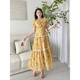 [HCM] Đầm maxi phối ren tầng duyên dáng D081 - Lady Fashion -Khánh Linh Style