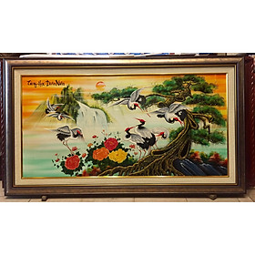 Mua Tranh sơn mài   Tùng Hạc Diên Niên - ( 80x140cm)