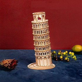 Đồ chơi lắp ráp gỗ 3D Mô hình Tháp nghiêng Pisa Laser TG304
