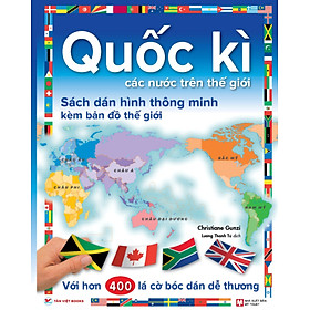 Hình ảnh Quốc Kì Các Nước Trên Thế Giới - Sách Dán Hình Thông Minh Kèm B.ả.n Đ.ồ T.h.ế G.i.ớ.i _TV