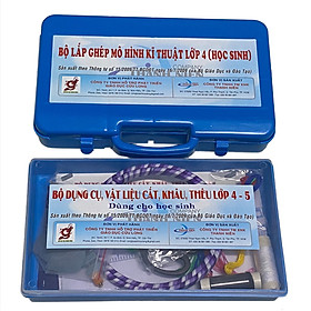BỘ DỤNG CỤ THỰC HÀNH LỚP 5 (LẮP GHÉP VÀ CẮT - KHÂU - THÊU)