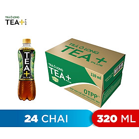 Thùng 24 Chai Trà Ô Long Tea+ Plus 320ml Chai