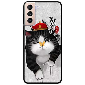 Ốp lưng dành cho Samsung Galaxy S21 - S21 Plus - S21 Ultra - mẫu Mèo Cào Nón Đỏ