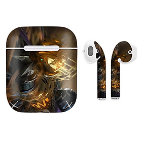 Mua Miếng dán skin chống bẩn cho tai nghe AirPods in hình Liên Quân - AzzenKa bí hiểm - LQM002 (bản không dây 1 và 2)