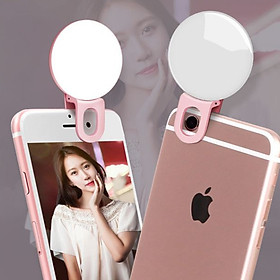 Đèn Led tròn kẹp điện thoại hỗ trợ chụp selfie cực đẹp