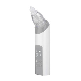 Baby Nasal Aspirator Electric Nose Suction Nose Cleaner with 3 Silicone Tips & Suction Strengths Built-in Flashlight and