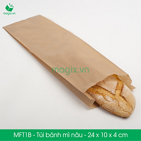 Mua MFT1B - 24x10x4 cm - 100 Túi giấy bánh mì nâu