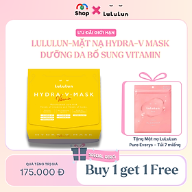 LULULUN - Mặt nạ Hydra-V Mask dưỡng da bổ sung Vitamin hộp 28 miếng
