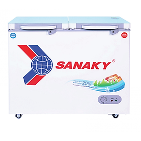 TỦ ĐÔNG MÁT SANAKY 200 LÍT VH-2599W2KD ĐỒNG (R600A) (KÍNH CƯỜNG LỰC) - HÀNG CHÍNH HÃNG