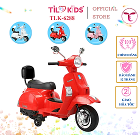 Xe máy điện Vespa cho bé TILO KIDS TLK-6288 có đèn nhạc siêu dễ thương