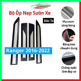 Bộ ốp nẹp sườn Ranger 2016-2017-2018-2019-2020-2021-2022 bản to trang trí làm đẹp xe