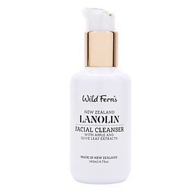 Sữa Rửa Mặt Tạo Bọt Lanolin Táo Và Dầu Ôliu Wild Ferns