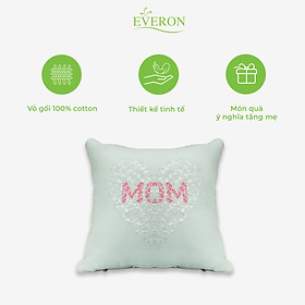 Gối tựa/trang trí thêu cao cấp MOM Everon (Cả vỏ và ruột)