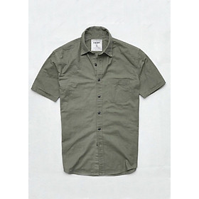 Áo sơ mi nam tay ngắn vải Oxford cao cấp phù hợp công sở trắng ND014