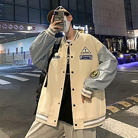 Áo khoác bomber jacket cao cấp form rộng FASHION vải dù xịn ️Áo bomber Varsity dáng Unisex nam nữ D03