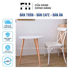 Mua Bàn Trà Sofa Tròn Chân Gỗ Tự Nhiên Cao Cấp  Sơn Trắng️FREESHIP ️HÌNH THỰC TẾ ️ Sản phẩm của Nội Thất FOR HOME