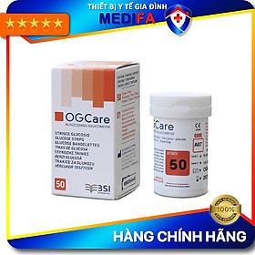 Que Thử Đường Huyết Ogcare  (50 Que/Lọ) - Hàng Chính Hãng - Date xa