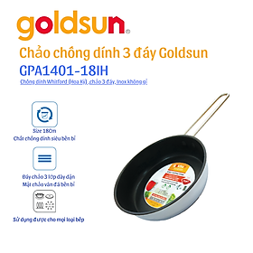 Mua Chảo inox chống dính Goldsun GPA1401-18IH - Hàng chính hãng