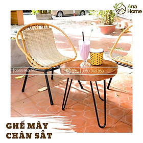 Mua (Combo siêu tiết kiệm) Bộ bàn ghế mây tre tự nhiên  phù hợp làm quán Cafe / bàn ghế ban công gia đình / Homestay