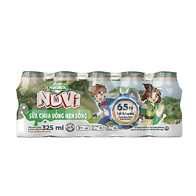 Nuti Lốc 5 Chai Sữa Chua Uống Men Sống L5.SCUNTTI NUTIFOOD