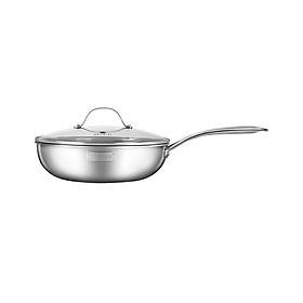 Chảo xào inox 3 đáy Elmich Tri-Max 26cm EL-3796 - Hàng Chính Hãng