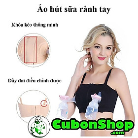 Áo hút sữa rảnh tay điều chỉnh kích cỡ kèm dây áo