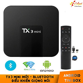 Mua TX3 mini mới có bộ điều khiển giọng nói tiếng việt hỗ trợ bluetooth 2G Ram 16G Rom Tìm kiếm giọng nói cử chỉ cài sẵn chương trình tivi và xem phim HD miễn phí vĩnh viễn - Hàng nhập khẩu