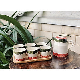Mua Bộ Bình Đựng Nước  Bộ Bình Đựng Sữa   Bộ Bình Đựng Gốm Sứ Vintage - Gốm Sứ Huấn Hải