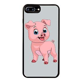 Ốp Lưng Kính Cường Lực Dành Cho Điện Thoại iPhone 7 Plus / 8 Plus Pig Pig Mẫu 3