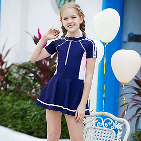 Đồ bơi bé gái dạng váy liền thân có size lớn