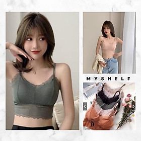 M186. Áo bra ren DAMILEI , bra bralette đệm mỏng dáng croptop siêu hot