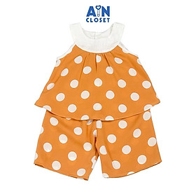 Bộ quần áo Lửng bé gái họa tiết Bi Cam lụa trượt - AICDBGYA04CE - AIN Closet