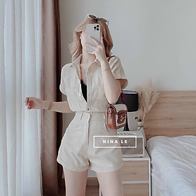 Set bộ đồ nữ áo tay ngắn phối quần đùi ống đứng cùng tone cá tính, xinh xắn dành cho các nàng đi chơi, dạo phố