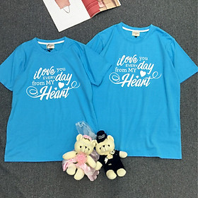 Áo thun đôi cao cấp chất liệu cotton 100% dành cho cặp đôi, thích hợp đi chơi, hẹn hò, chụp hình cưới C2.29