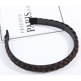 Bờm tóc nam nữ unisex kiểu giả tóc tết dễ thương BN97 mẫu mới - Nâu đen S4