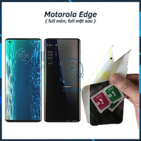 Dán dẻo PPF mặt trước, mặt sau cho Motorola Edge  trong suốt và chống nhìn trộm