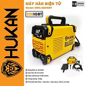 MÁY HÀN ĐIỆN TỬ 220A MMA-220 IGBT HUKAN  - HÀNG CHÍNH HÃNG