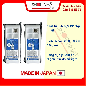 Mua Bộ 2 khay trữ đông thức ăn  làm đá hai lớp an toàn hiệu quả K280 Nội địa Nhật Bản