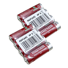 Hộp 40 Viên Pin AA Maxell ( pin tiểu ) carbon Siêu Bền R6P (Đỏ) Maxell Super Power Ace