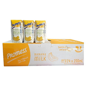 Sữa Tươi Vị Chuối Promess 200ml - Nhập Khẩu Pháp