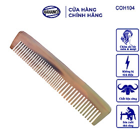 Lược sừng bằng đầu hai loại răng (Size: M - 12,5cm) COH104 - Lược xuất khẩu Nhật - Chăm sóc tóc